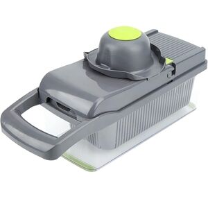 Gray and Green Kitchen Mandoline Slicer